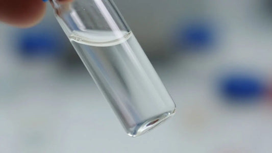 Vial of Retatrutide compound in laboratory setting.