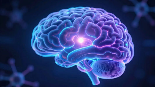 Abstract neural pathways and molecular structures for cognitive research.