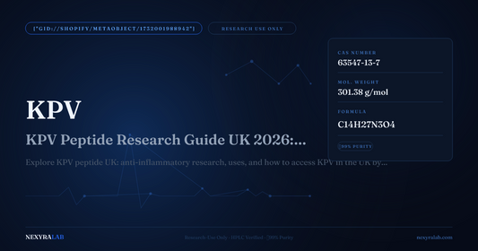 KPV Peptide Research Guide UK 2026: Anti-Inflammatory Studies & Applications