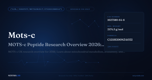 MOTS-c Peptide Research Overview 2026: Mitochondrial Metabolism & UK Availability