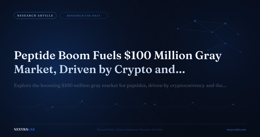 Peptide Boom Fuels $100 Million Gray Market, Driven by Crypto and 'Looksmaxxing' Trend
